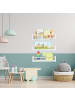 relaxdays 3 x Kinderregal in Weiß/ Natur - (B)50 x (H)12 x (T)18 cm