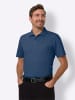 Sieh an! Kurzarm-Poloshirt in jeansblau