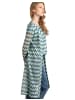 More & More Longjerseyjacke in zickzack jersey light skyblue and green
