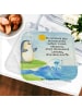 Mr. & Mrs. Panda Topflappen Pinguin Surfer Design mit Spruch in Weiß