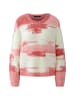 Oui Pullover in rose white