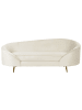 Beliani 3-Sitzer Sofa SAVAR in Beige/Gold - (W) 183 x (H) 75 x (L) 85 cm