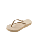 Havaianas Slim-Flatform-Zehensandale Beige