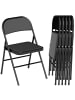 HOMCOM Klappstühle-46L x 45B x 78H cm-Schwarz