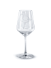 Mr. & Mrs. Panda Rotweinglas mit Gravur Flamingo Classic ohne Sp... in Transparent