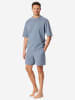 Schiesser Pyjama Modern in blaugrau
