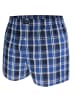 green panther Webboxershorts 6er Pack in Navy / Blau / Karo