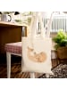 Mr. & Mrs. Panda Henkeltasche Robbe Liegen ohne Spruch in Creme