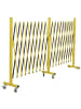 MCW Alu Absperrgitter B34 110x60-500cm, Gelb-schwarz