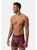 DANISH ENDURANCE Boxershorts Bamboo Trunks in black bordeaux