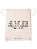 Mr. & Mrs. Panda Stofftasche Ich hatte heute viel... mit Spruch in Creme
