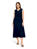 Betty Barclay Midikleid mit V-Ausschnitt in dunkelblau