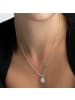 Luxenter Rhodium-plated sparkling zirconia necklace - Alphabet