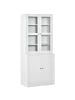 HOMCOM Bücherschrank in Weiß 76L x 40B x 178,5H cm
