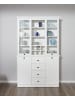 ebuy24 Vitrinenschrank Brax Weiß 120 x 41 cm