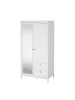 ebuy24 Kleiderschrank Madrid Weiß 103 x 59 cm