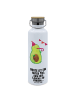 Mr. & Mrs. Panda große trinkflasche Avocado Party mit Spruch in Weiß
