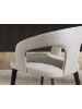 Angel Cerdá Stuhl 4173 in Off-white/Braun – (B)55 x (H)77 x (T)58 cm