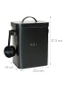 relaxdays 2 x Metallbox in Schwarz - 6,5 Liter