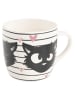 Ralf Schmitz Ralf Schmitz Frühstücksset Hildegard Katze Geschirr Set 3-teilig in weiß
