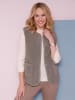 Sieh an! Teddy-Weste in taupe