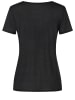 super.natural Merino T-Shirt mit Softshell in schwarz