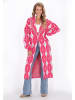 IZIA Women Cardigan in fuchsia multicolor