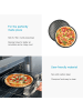 Intirilife 2x Pizzablech Backblech in Schwarz