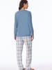 Schiesser Pyjama Comfort Essentials in blaugrau