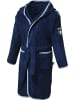 Erwin Müller Frottier Kinder-Bademantel mit Kapuze in dunkelblau