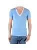 Eleven Paris T-Shirt L2 Basic Double V SS Azur Blau