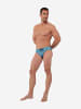 HOM Badehose Swim Mini Briefs Camaiore in blue print