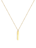 Elli Halskette 925 Sterling Silber Rechteck in Gold