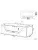 Beliani Whirlpool Badewannen SAMANA in Schwarz - (W) 79 x (H) 55 x (L) 174 cm