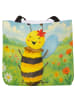 Mr. & Mrs. Panda Shopper Tasche Biene Happy Design ohne Spruch in Weiß