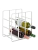 relaxdays Weinregal in Weiß - (B)27,5 x (H)30 x (T)20 cm