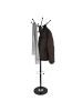 relaxdays Garderobenständer in Schwarz - (H)176,5 x Ø 36,5 cm