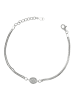 Adeliás Damen Armband aus 925 Silber mit Zirkonia 17+3 cm in silber