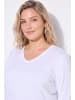 Ulla Popken Shirt in schneeweiß