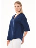 Organication Bluse "WOR13371" in Navy