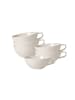 Villeroy & Boch 6er Set Teeobertassen Artesano Original 120 ml weiß in weiß