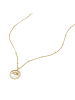 Noelani Kette mit Anhänger Silber 925, gelbvergoldet, Perlmutt in gold