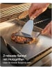 Praknu Plancha Edelstahl 40x30cm – Teppanyaki, Fettablauf, 2 Spatel