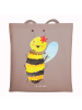 Mr. & Mrs. Panda Tragetasche Biene Happy ohne Spruch in Braun Pastell