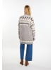 VIRITA Women Strickcardigan in Grau Mehrfarbig