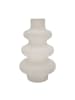 Intirilife Keramik Vase Spiralvase in Weiß