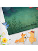 Mr. & Mrs. Panda Badehandtuch Axolotl Liebe Design ohne Spruch in Grau Pastell