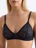 Erlich Textil  ICONIC LACE TRIANGEL BH in schatten schwarz