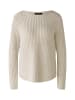 Oui Pullover NAOLIN Baumwollmischung in lt camel white