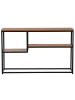 Beliani Konsolentisch BELMONT in Braun/Schwarz - (W) 120 x (H) 76 x (L) 30 cm